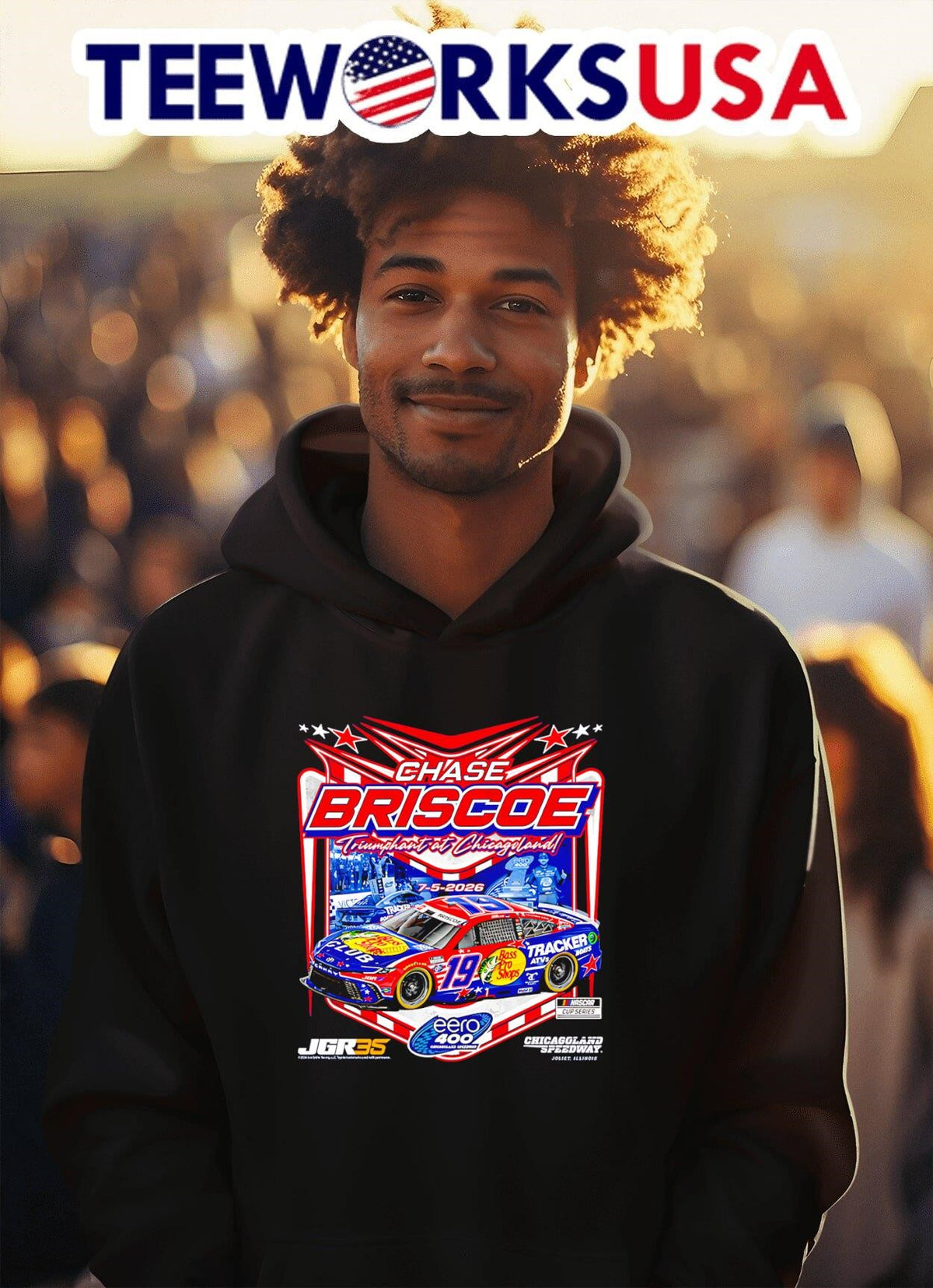 Chase Briscoe 2026 eero 400 Race Winner - Adult & Kids T-Shirts, Sweatshirts & Hoodies apparel design preview 2