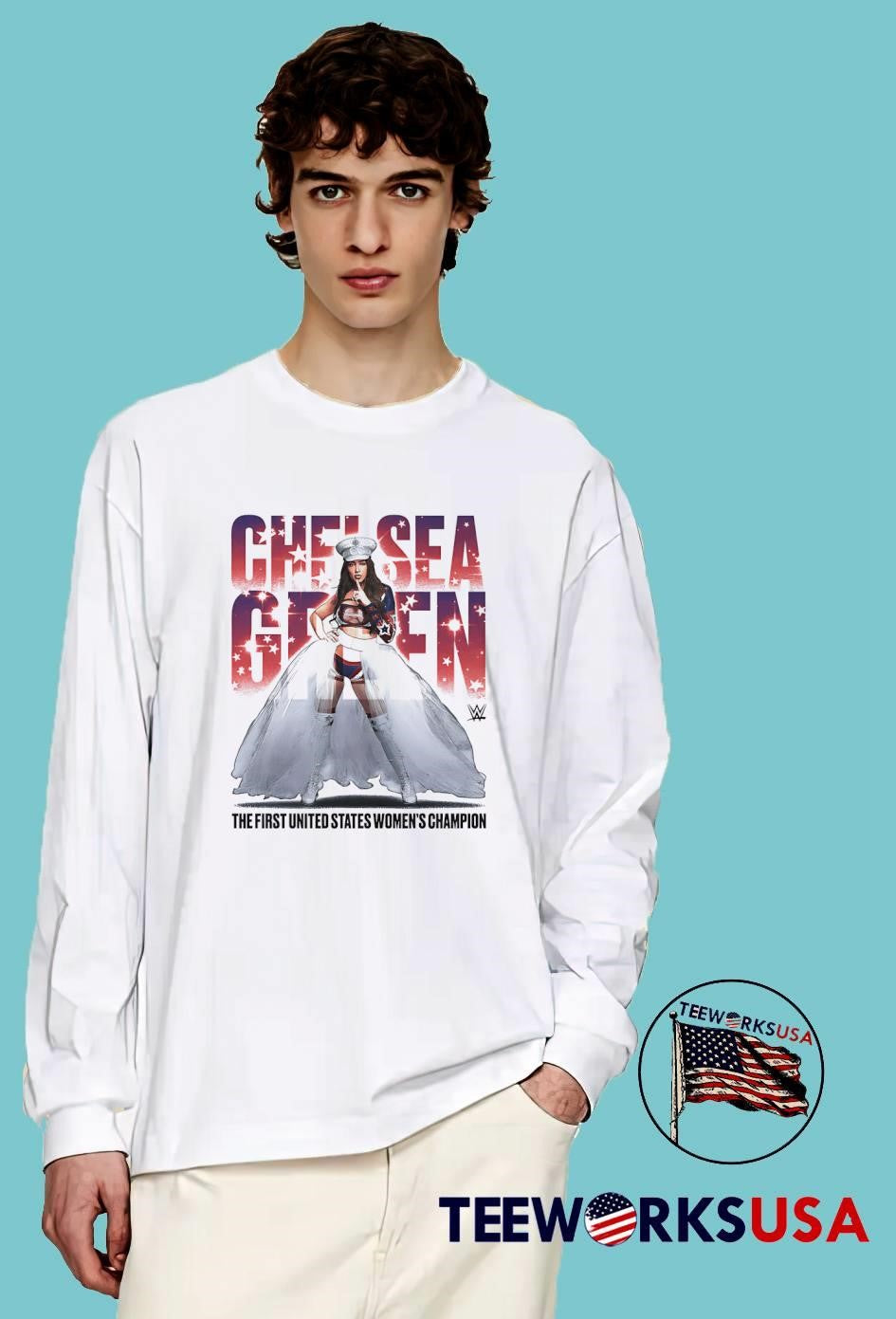 Chelsea Green Stars The First United States Women's - Adult & Kids T-Shirts, Sweatshirts & Hoodies apparel design preview 4