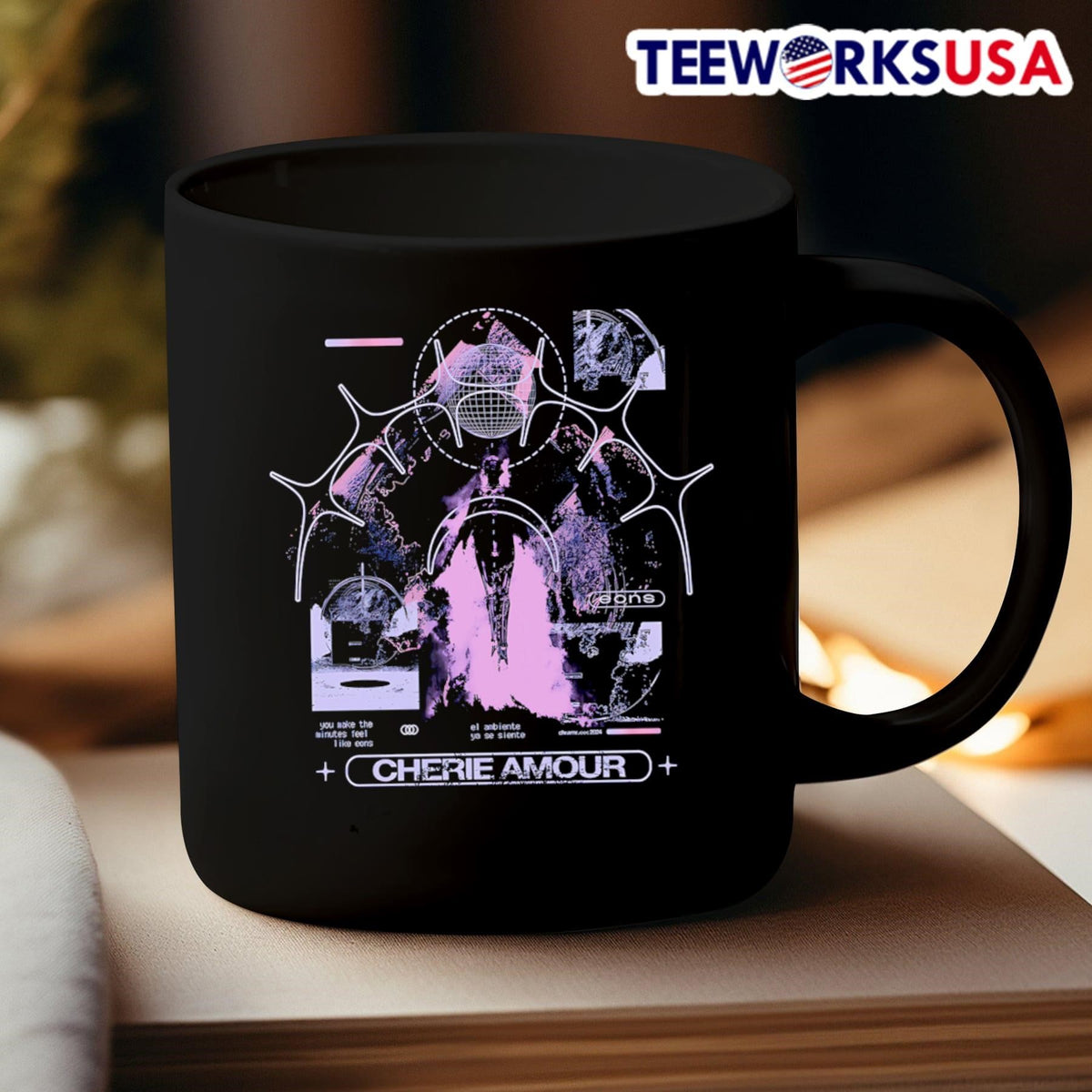 Cherie Amour you make the minutes feel like eons - Adult & Kids T-Shirts, Sweatshirts & Hoodies apparel design preview 3