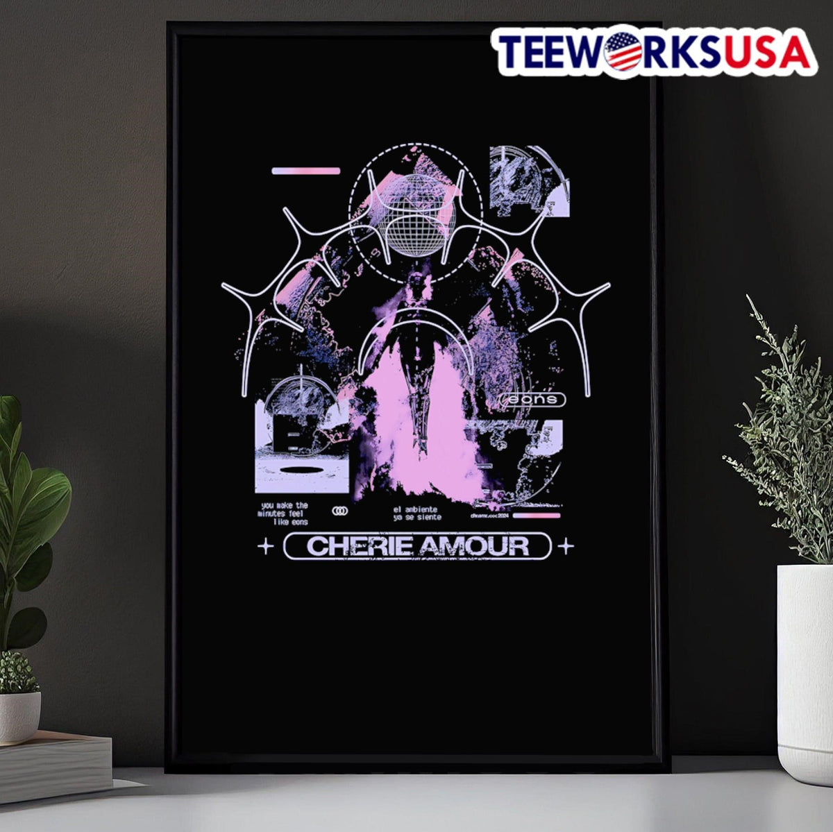 Cherie Amour you make the minutes feel like eons - Adult & Kids T-Shirts, Sweatshirts & Hoodies apparel design preview 5