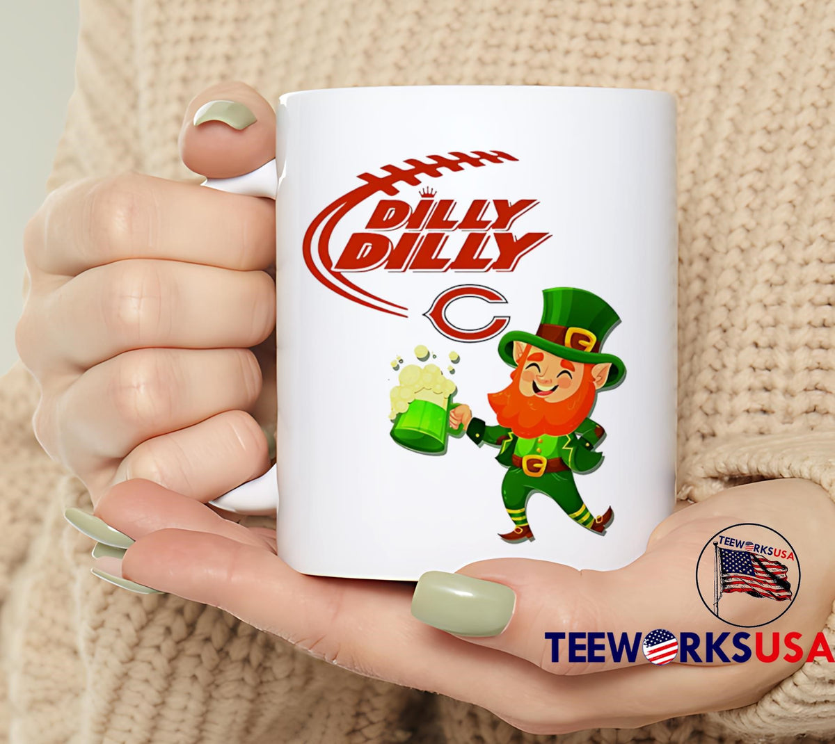 Chicago Bears Dilly Patrick Day 2025 - Adult & Kids T-Shirts, Sweatshirts & Hoodies apparel design preview 6