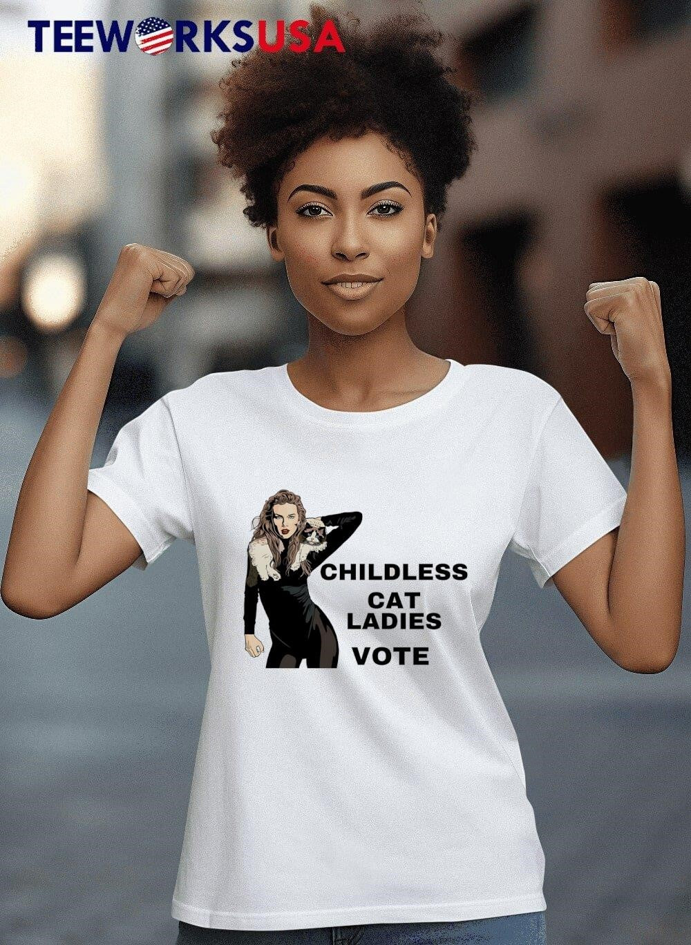 Childless Cat Ladies Vote Swiftie - Adult & Kids T-Shirts, Sweatshirts & Hoodies apparel design preview 8