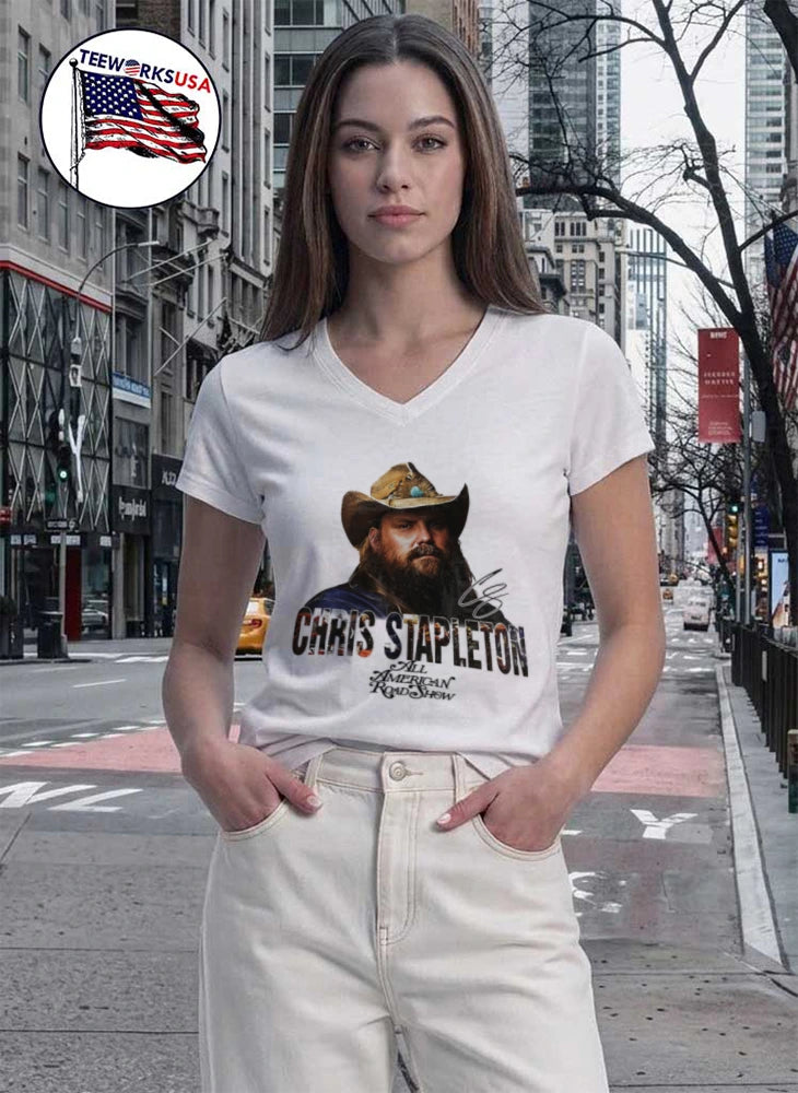 Chris Stapleton All American Road Show - Adult & Kids T-Shirts, Sweatshirts & Hoodies apparel design preview 7