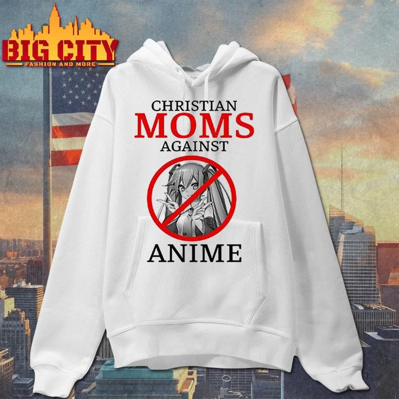 Christian Moms Against Anime - Adult & Kids T-Shirts, Sweatshirts & Hoodies apparel design preview 2