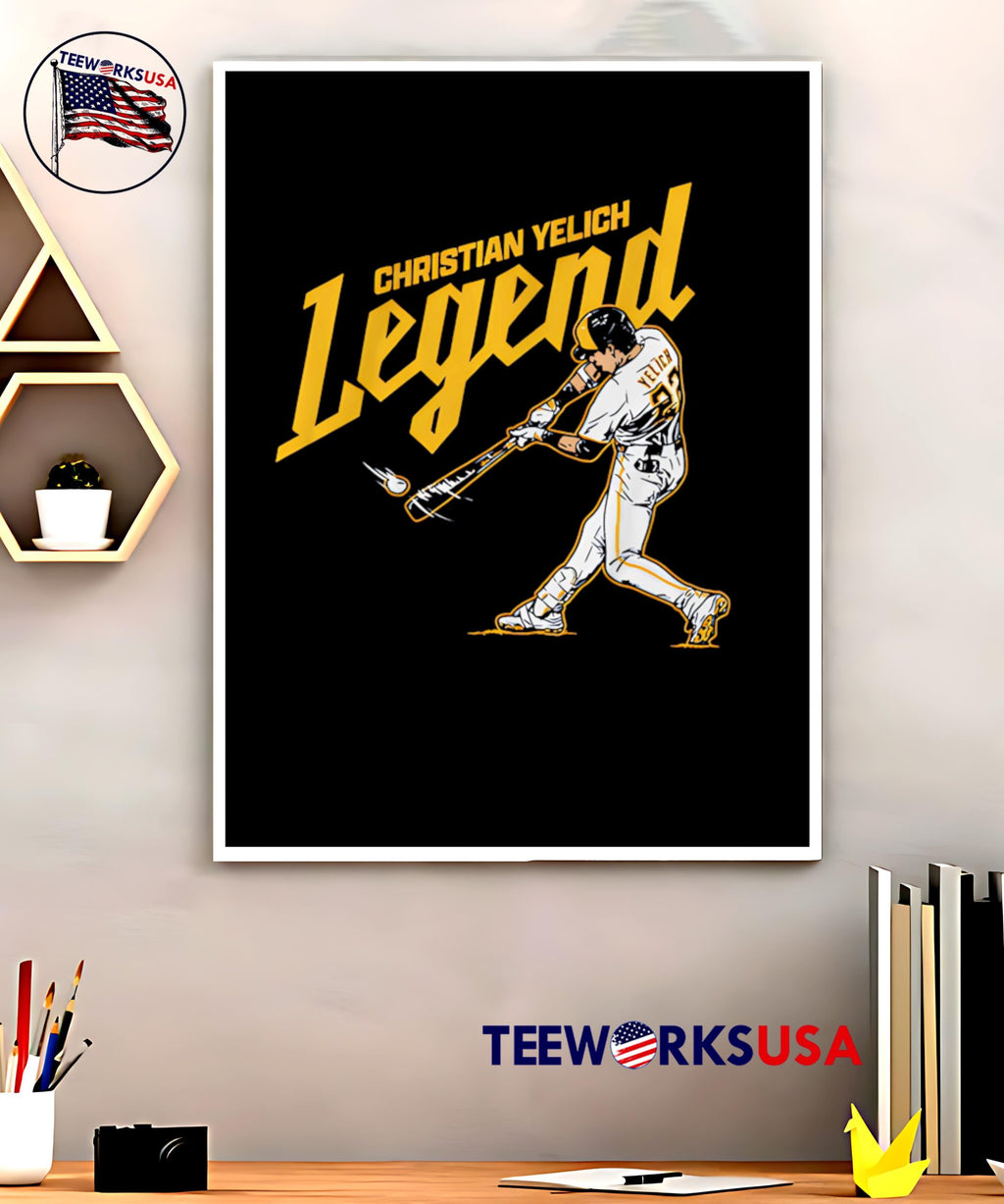 Christian Yelich Milwaukee Legend - Adult & Kids T-Shirts, Sweatshirts & Hoodies apparel design preview 5
