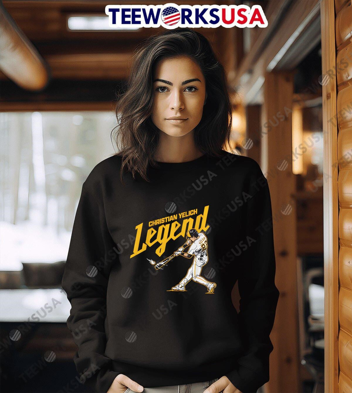 Christian Yelich Milwaukee Legend - Adult & Kids T-Shirts, Sweatshirts & Hoodies apparel design preview 6