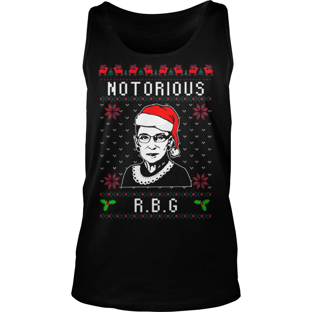 Christmas Notorious RBG Ugly - Adult & Kids T-Shirts, Sweatshirts & Hoodies apparel design preview 3