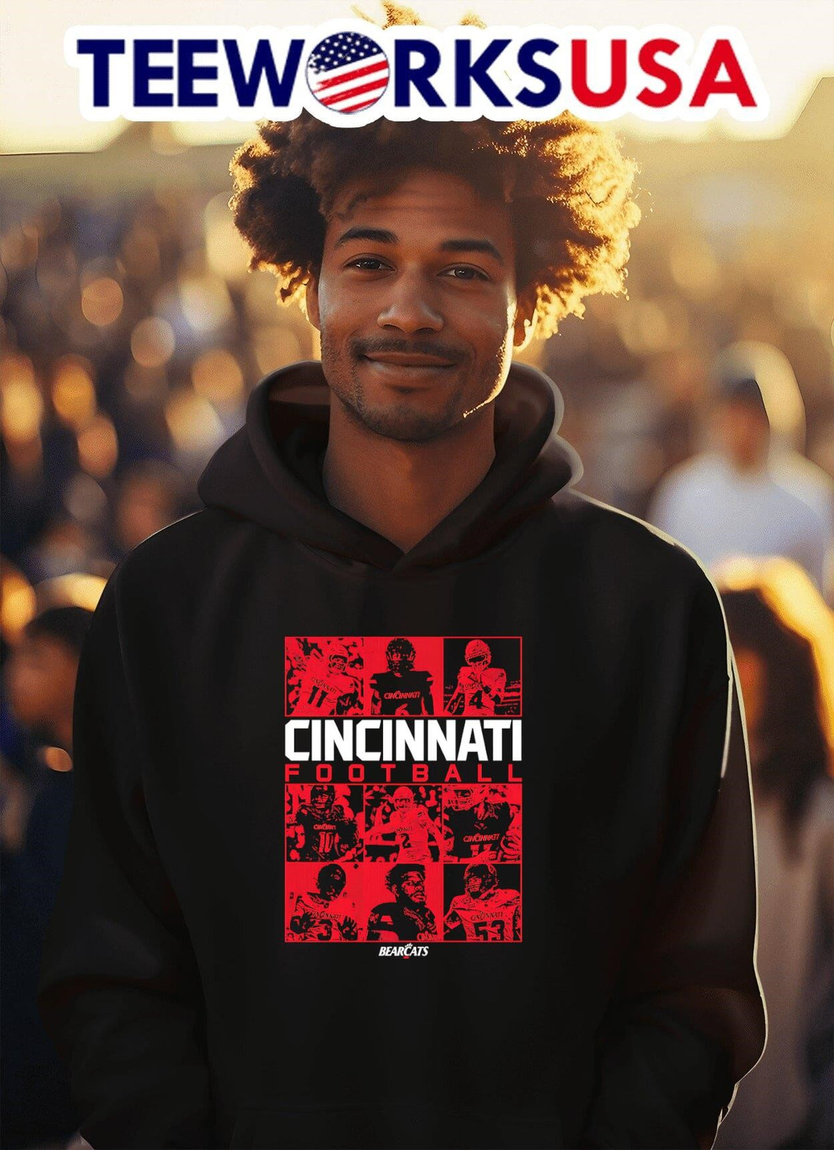 Cincinnati Bearcats Football Playmakers 2025 - Adult & Kids T-Shirts, Sweatshirts & Hoodies apparel design preview 2