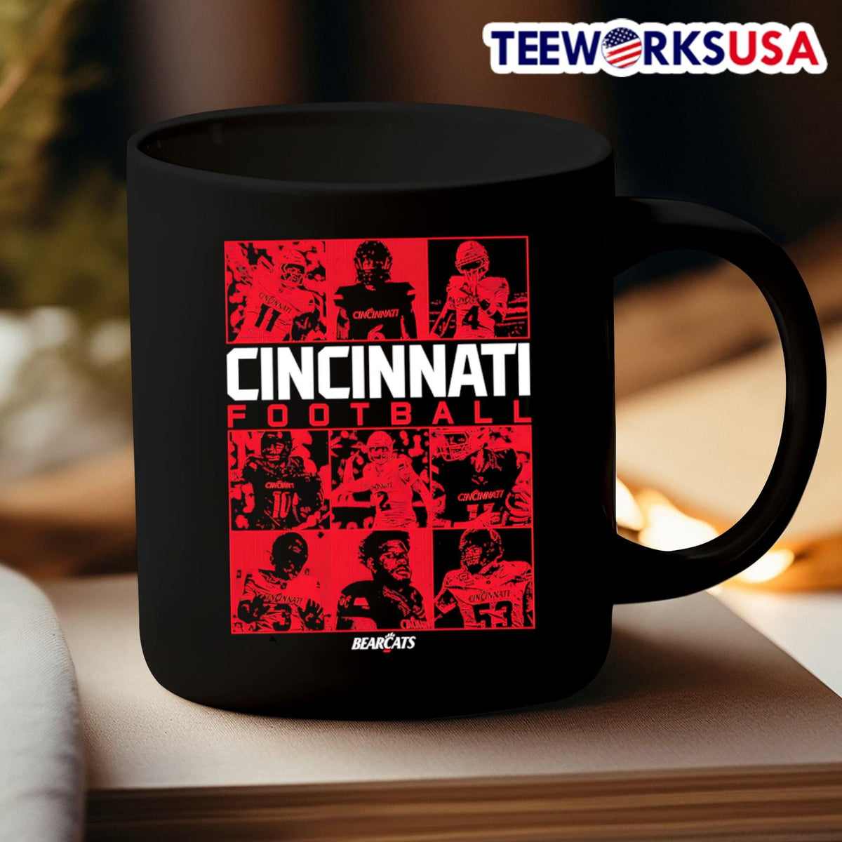 Cincinnati Bearcats Football Playmakers 2025 - Adult & Kids T-Shirts, Sweatshirts & Hoodies apparel design preview 3