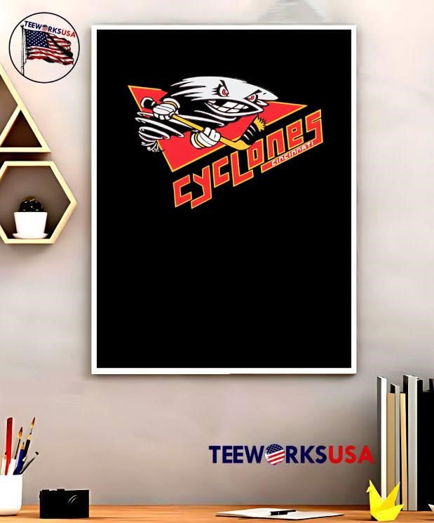Cincinnati Cyclones logo style - Adult & Kids T-Shirts, Sweatshirts & Hoodies apparel design preview 5