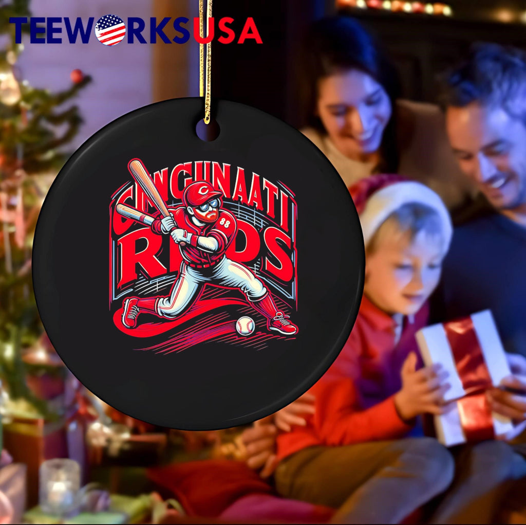 Cincinnati Reds player art - Adult & Kids T-Shirts, Sweatshirts & Hoodies apparel design preview 4