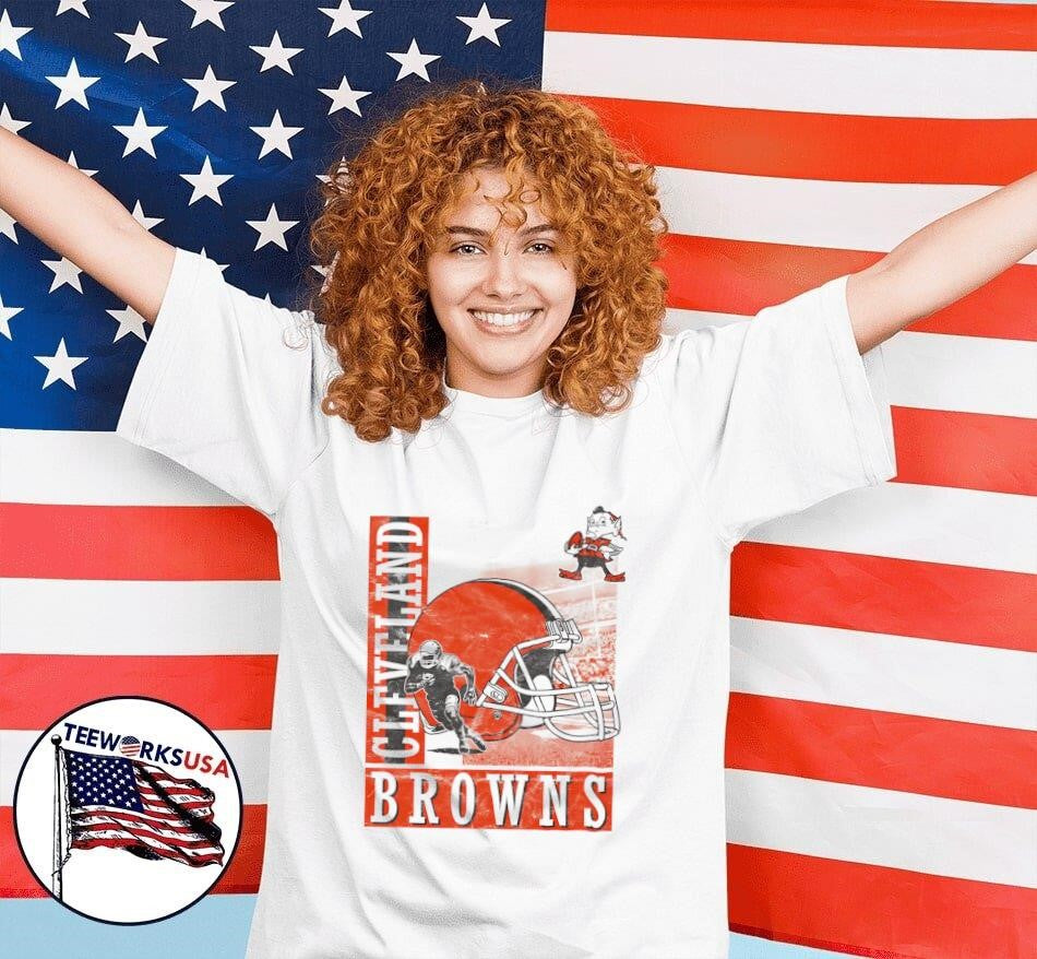 Cleveland Browns helmet dash - Adult & Kids T-Shirts, Sweatshirts & Hoodies apparel design preview 4