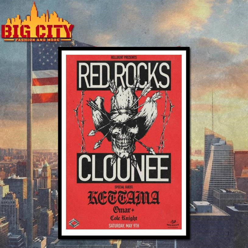 Cloonee May 9 2026 Red Rocks Amphitheatre Morrison CO - Adult & Kids T-Shirts, Sweatshirts & Hoodies apparel design preview 4