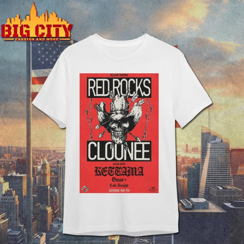 Cloonee May 9 2026 Red Rocks Amphitheatre Morrison CO - Adult & Kids T-Shirts, Sweatshirts & Hoodies apparel design preview 1