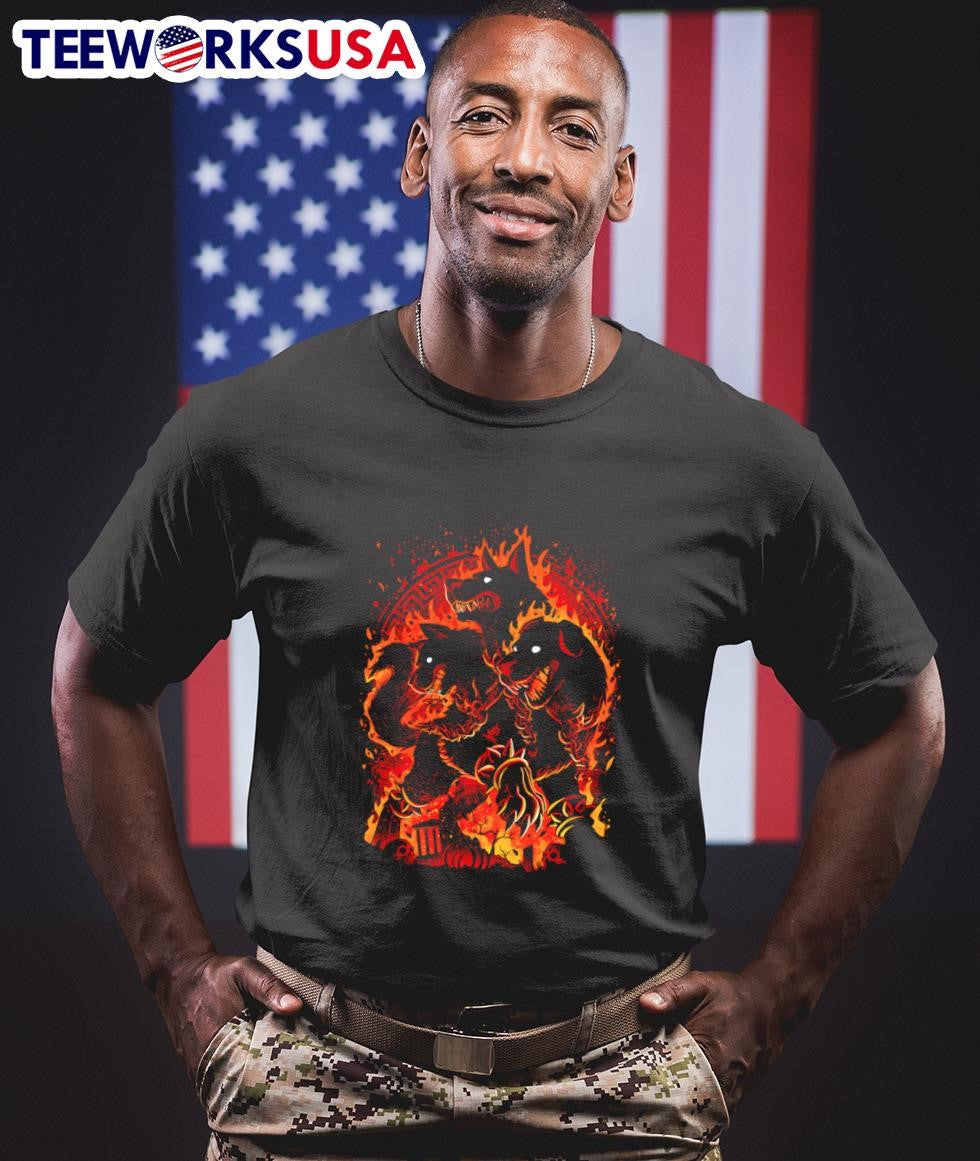 Cerberus the Hellhound - Adult & Kids T-Shirts, Sweatshirts & Hoodies apparel design preview 1