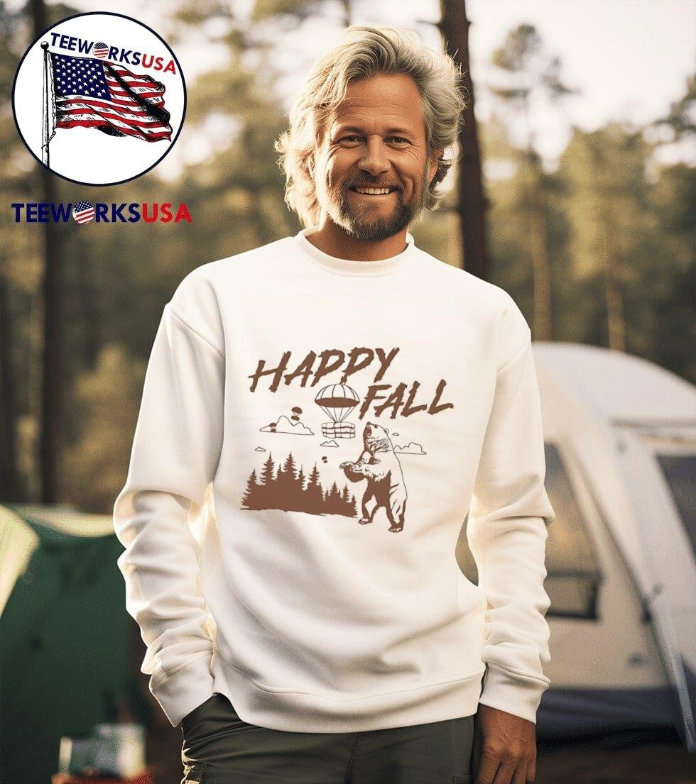 Cocaine bear happy fall - Adult & Kids T-Shirts, Sweatshirts & Hoodies apparel design preview 3