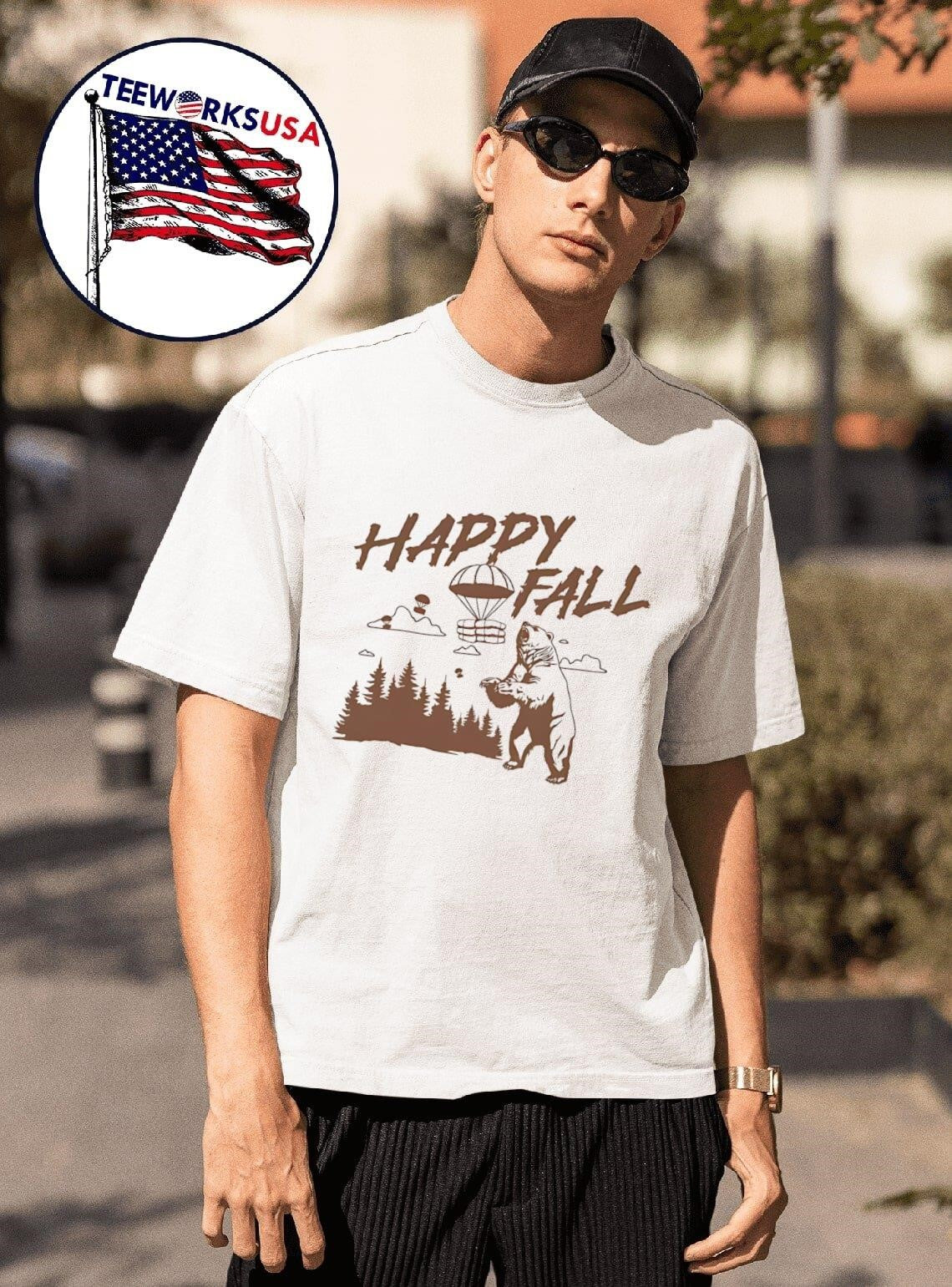 Cocaine bear happy fall - Adult & Kids T-Shirts, Sweatshirts & Hoodies apparel design preview 1