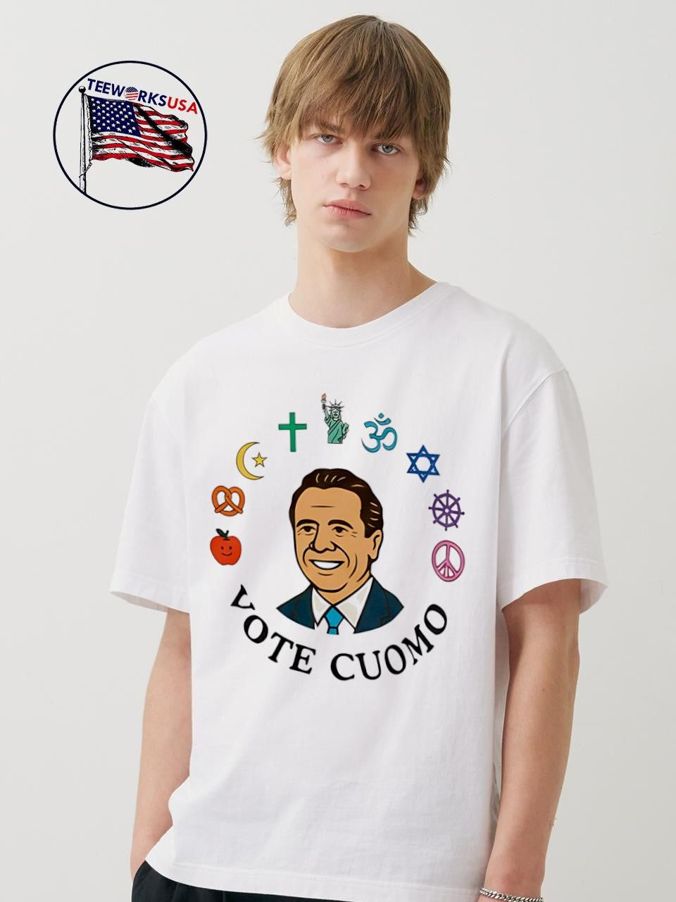 Coexist Vote Cuomo - Adult & Kids T-Shirts, Sweatshirts & Hoodies apparel design preview 1
