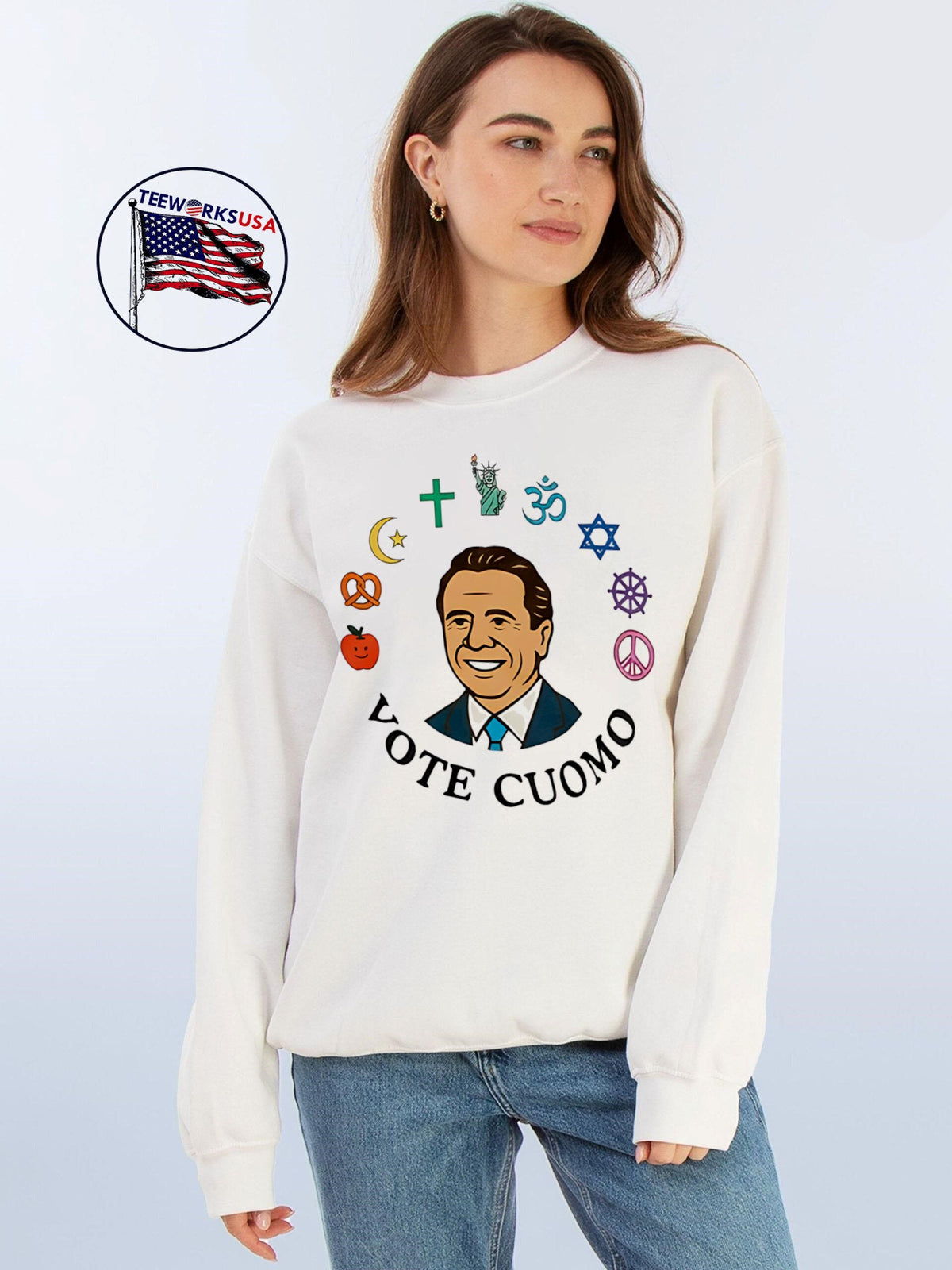 Coexist Vote Cuomo - Adult & Kids T-Shirts, Sweatshirts & Hoodies apparel design preview 4