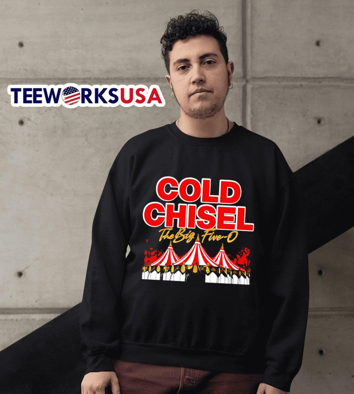 Cold Chisel Sydney 11-12 October the big five-o event - Adult & Kids T-Shirts, Sweatshirts & Hoodies apparel design preview 3