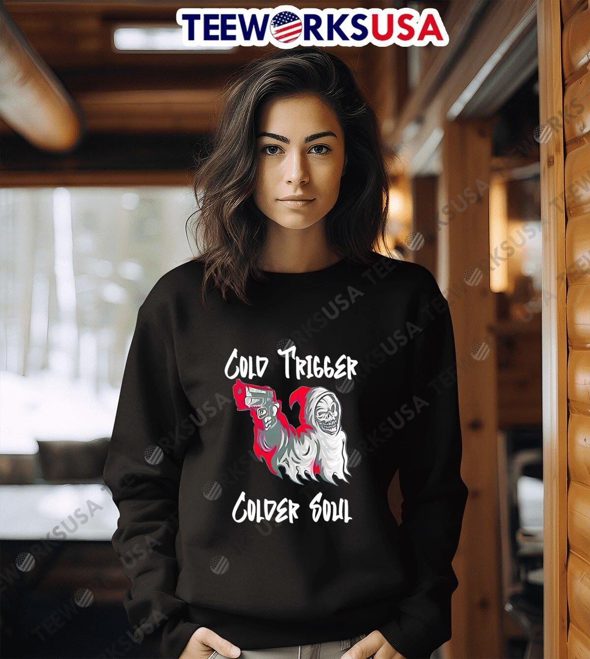 Cold Trigger Soul death gun - Adult & Kids T-Shirts, Sweatshirts & Hoodies apparel design preview 6