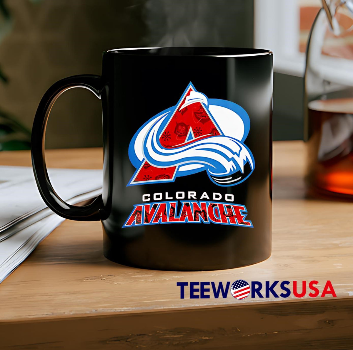 Colorado Avalanche 2024 Christmas Devil logo - Adult & Kids T-Shirts, Sweatshirts & Hoodies apparel design preview 2
