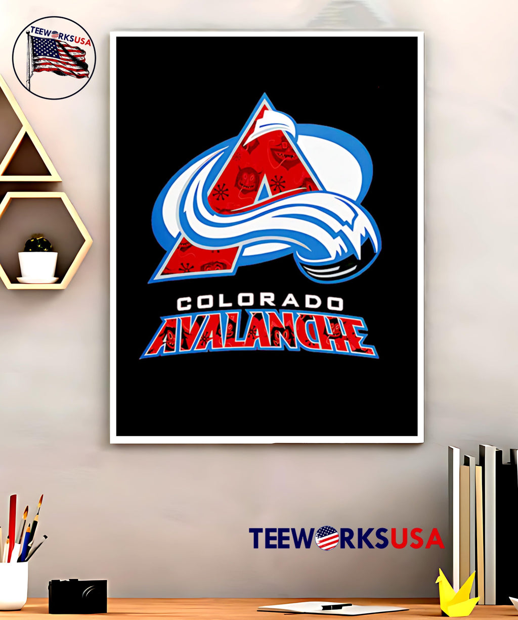 Colorado Avalanche 2024 Christmas Devil logo - Adult & Kids T-Shirts, Sweatshirts & Hoodies apparel design preview 5