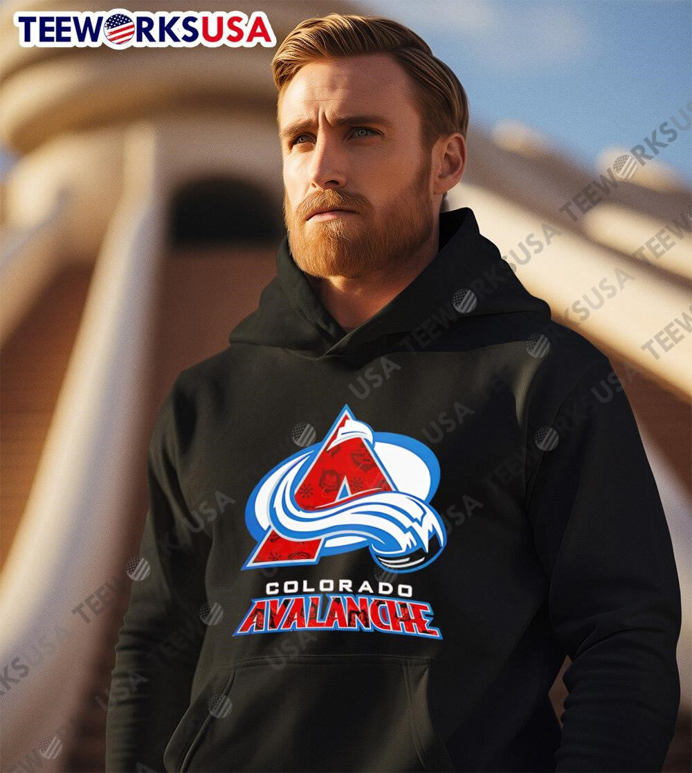Colorado Avalanche 2024 Christmas Devil logo - Adult & Kids T-Shirts, Sweatshirts & Hoodies apparel design preview 3