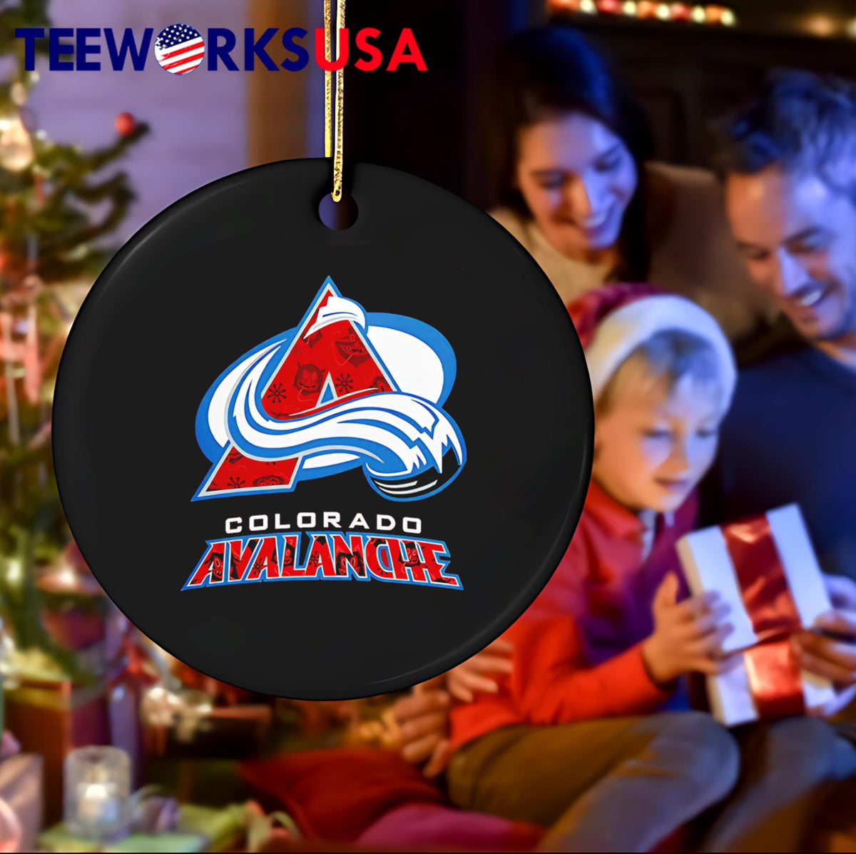 Colorado Avalanche 2024 Christmas Devil logo - Adult & Kids T-Shirts, Sweatshirts & Hoodies apparel design preview 4