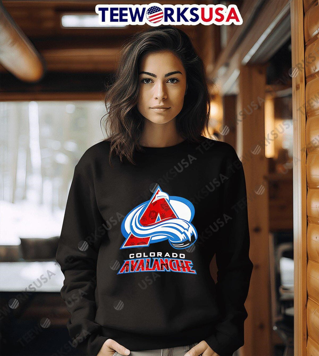 Colorado Avalanche 2024 Christmas Devil logo - Adult & Kids T-Shirts, Sweatshirts & Hoodies apparel design preview 6