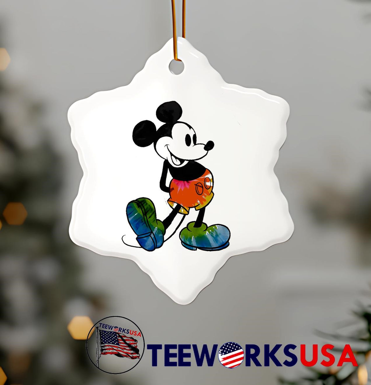 Colorful Tie Dye Mickey Mouse Retro Cartoon Smile - Adult & Kids T-Shirts, Sweatshirts & Hoodies apparel design preview 7
