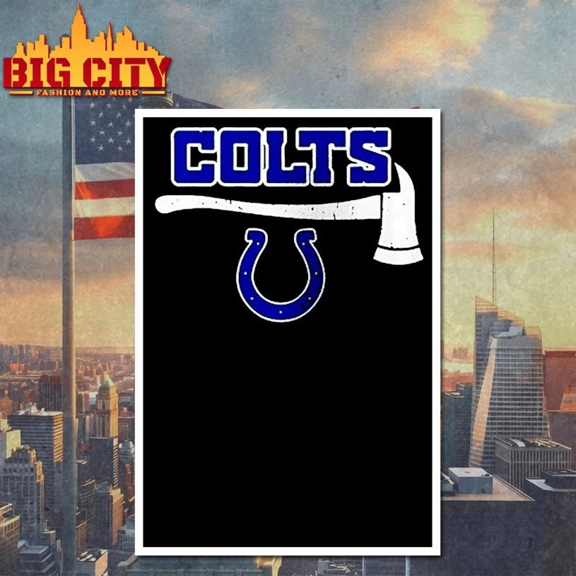 Colts Firefighter Appreciation Day 2025 - Adult & Kids T-Shirts, Sweatshirts & Hoodies apparel design preview 4