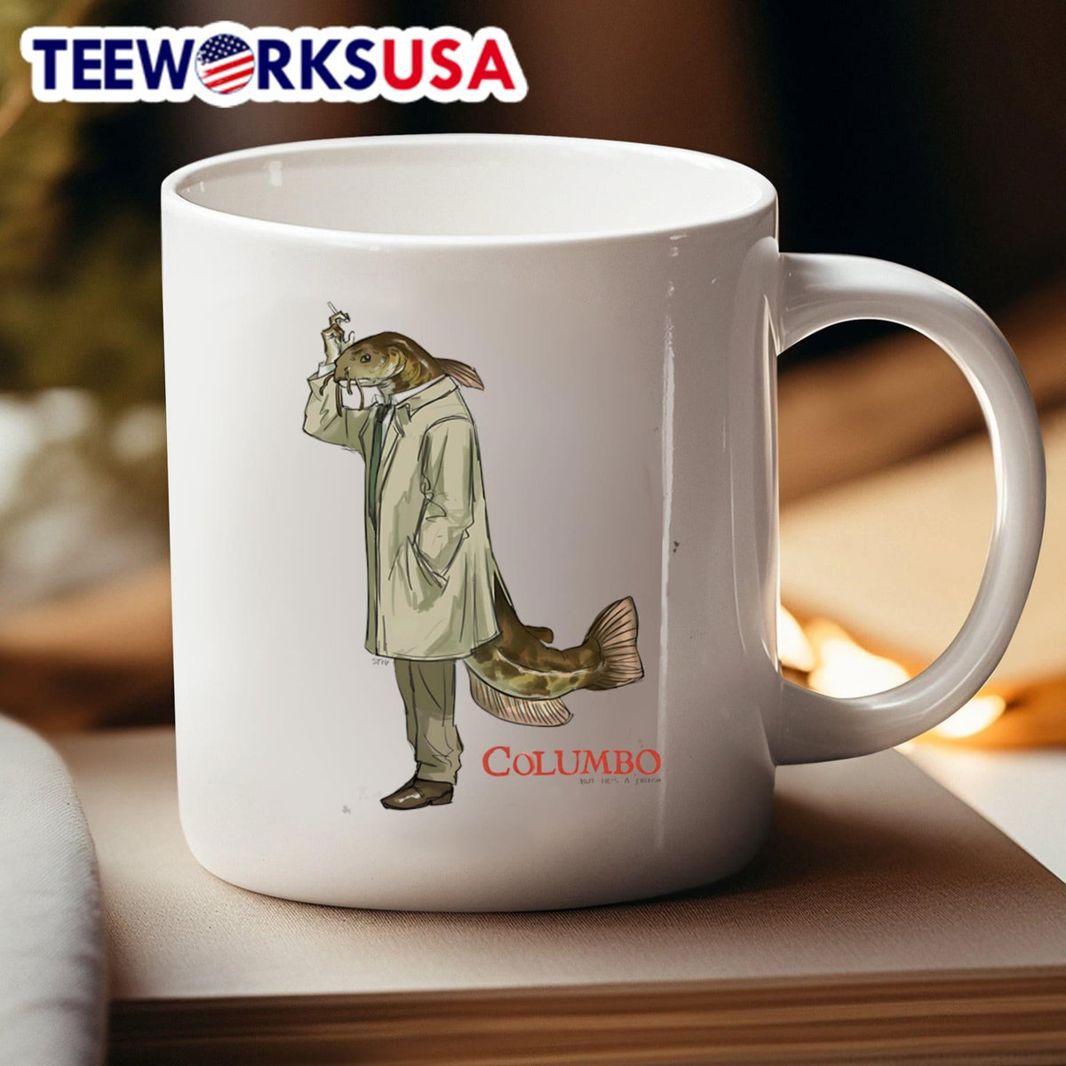 Columbo but he's a catfish - Adult & Kids T-Shirts, Sweatshirts & Hoodies apparel design preview 4