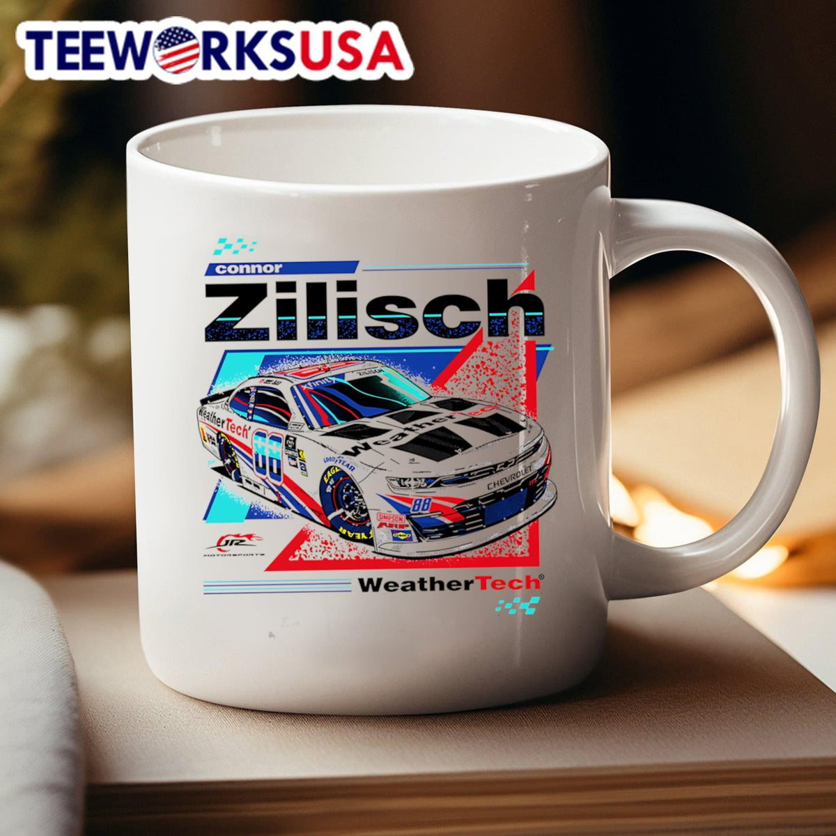 Connor Zilisch #88 racing car - Adult & Kids T-Shirts, Sweatshirts & Hoodies apparel design preview 4