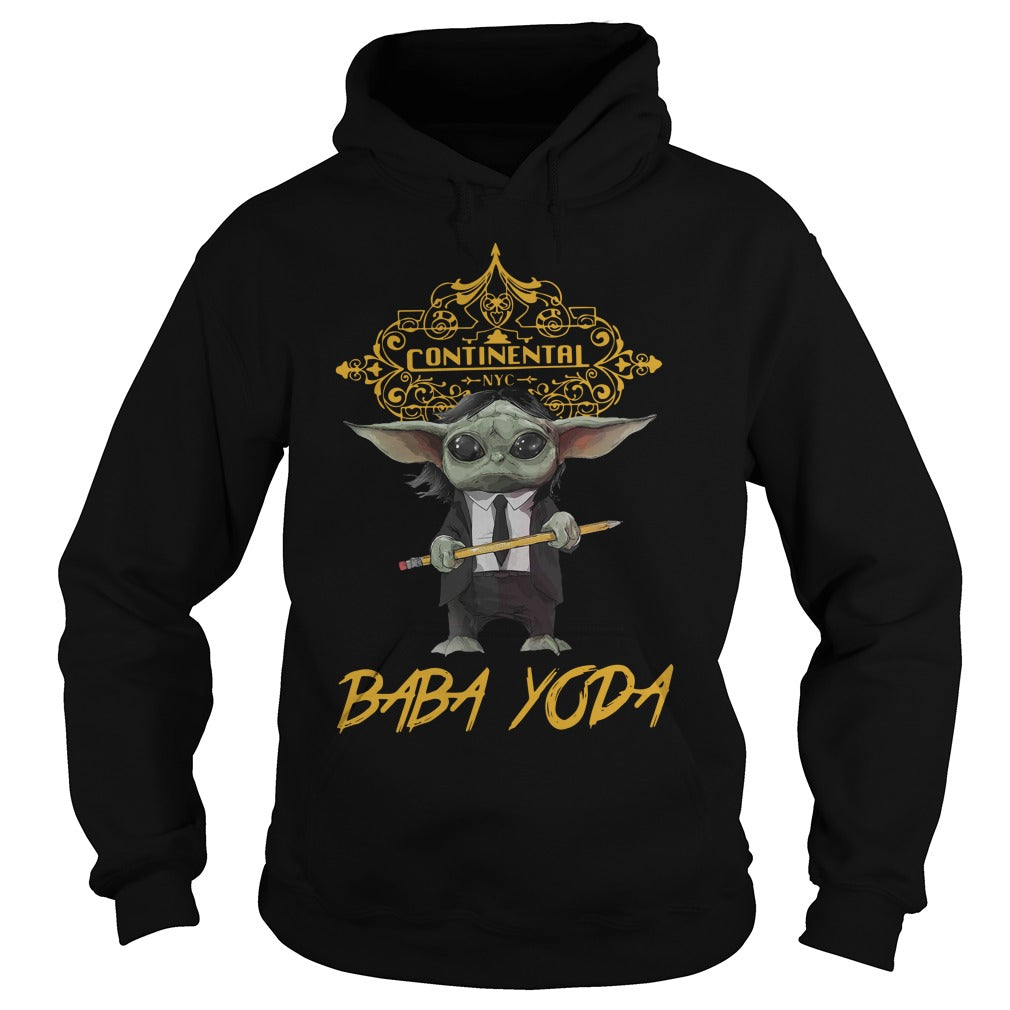 Continental Baby Yoda - Adult & Kids T-Shirts, Sweatshirts & Hoodies apparel design preview 4