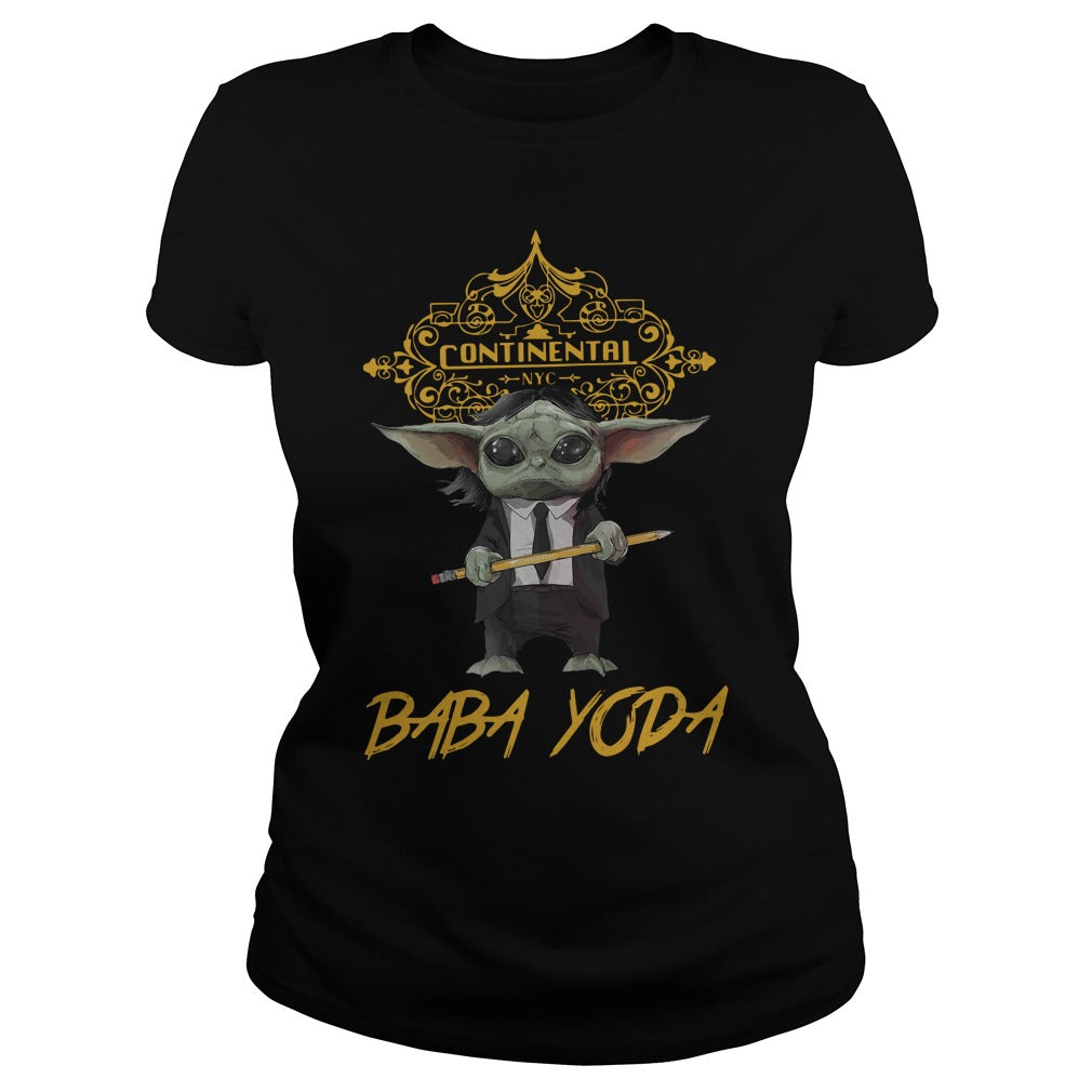 Continental Baby Yoda - Adult & Kids T-Shirts, Sweatshirts & Hoodies apparel design preview 2