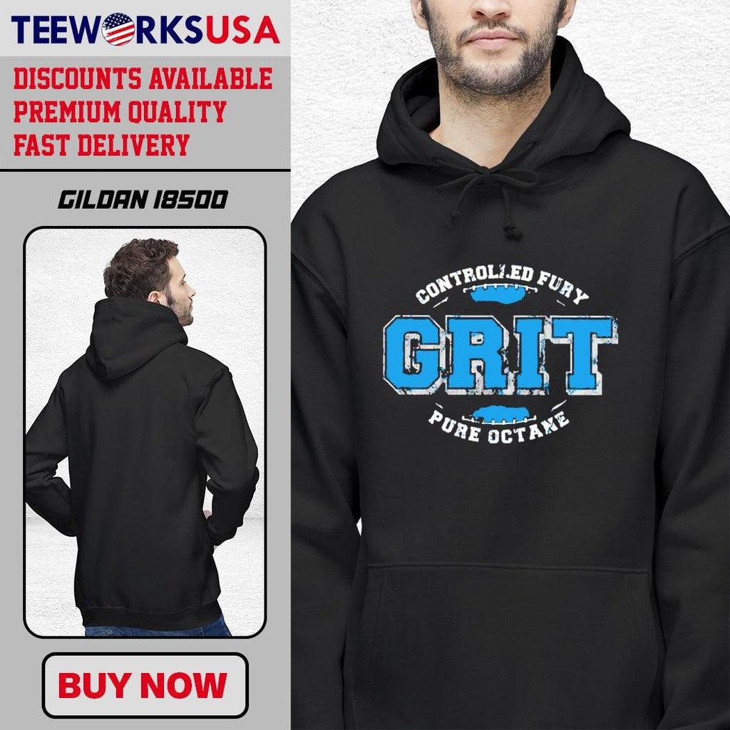 Controlled Fury Pure Octane Lions Grit Design - Adult & Kids T-Shirts, Sweatshirts & Hoodies apparel design preview 2