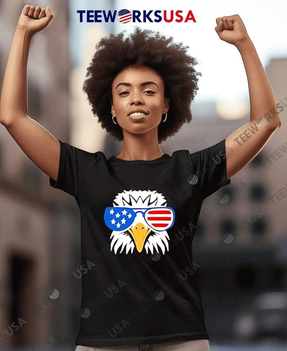 Cool Patriotic American Eagle - Adult & Kids T-Shirts, Sweatshirts & Hoodies apparel design preview 7