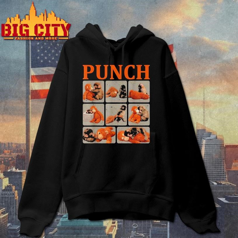 Cool Punch Cute Monkey - Adult & Kids T-Shirts, Sweatshirts & Hoodies apparel design preview 2