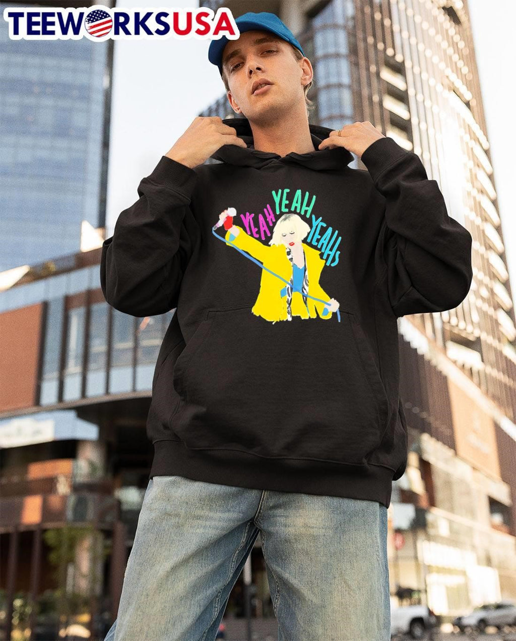 Copy of Yeah Yeahs band Oversized - Adult & Kids T-Shirts, Sweatshirts & Hoodies apparel design preview 3