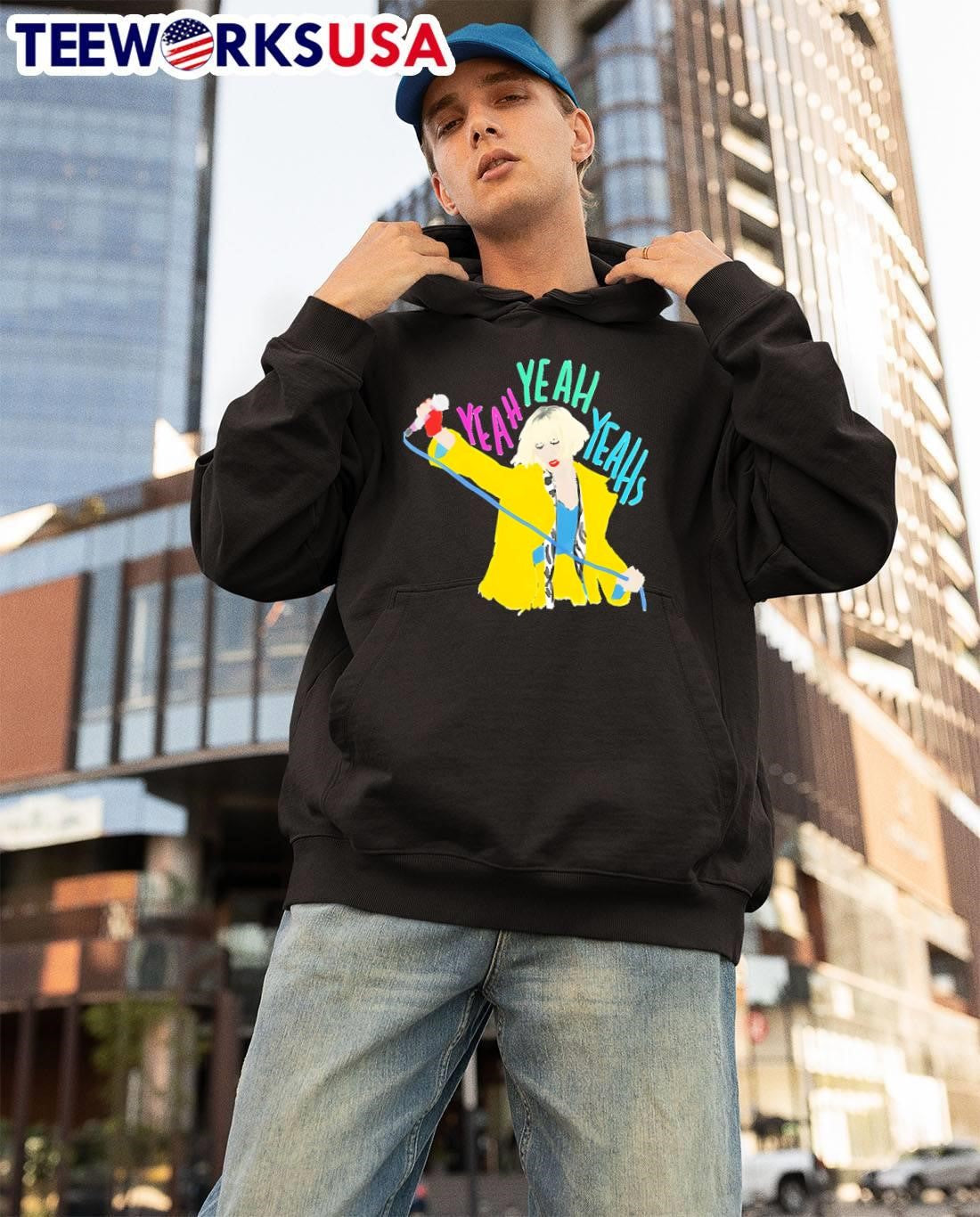 Copy of Yeah Yeahs band Oversized - Adult & Kids T-Shirts, Sweatshirts & Hoodies apparel design preview 3