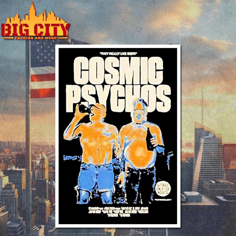 Cosmic Psychos I Really Like Beer Tour - Adult & Kids T-Shirts, Sweatshirts & Hoodies apparel design preview 4