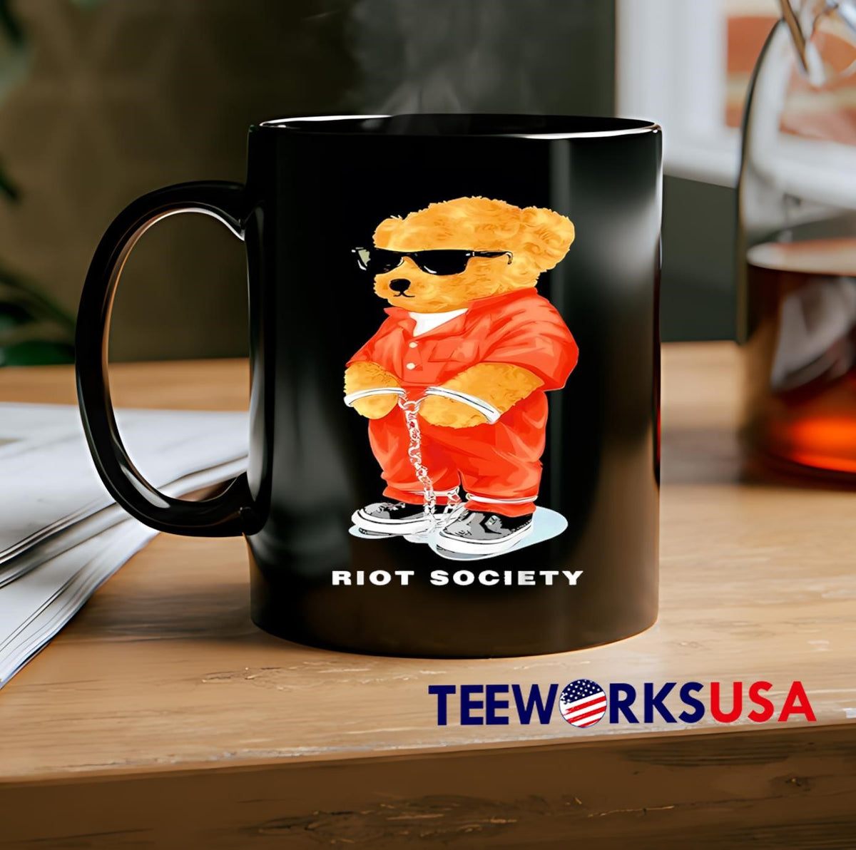 County Teddy Bear Riot Society - Adult & Kids T-Shirts, Sweatshirts & Hoodies apparel design preview 2
