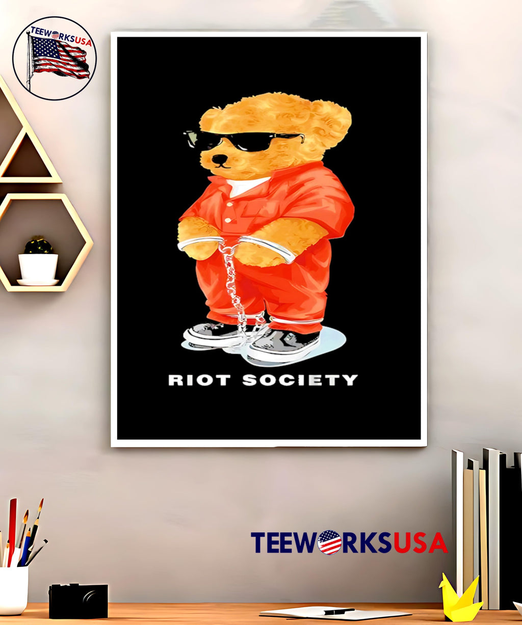 County Teddy Bear Riot Society - Adult & Kids T-Shirts, Sweatshirts & Hoodies apparel design preview 5