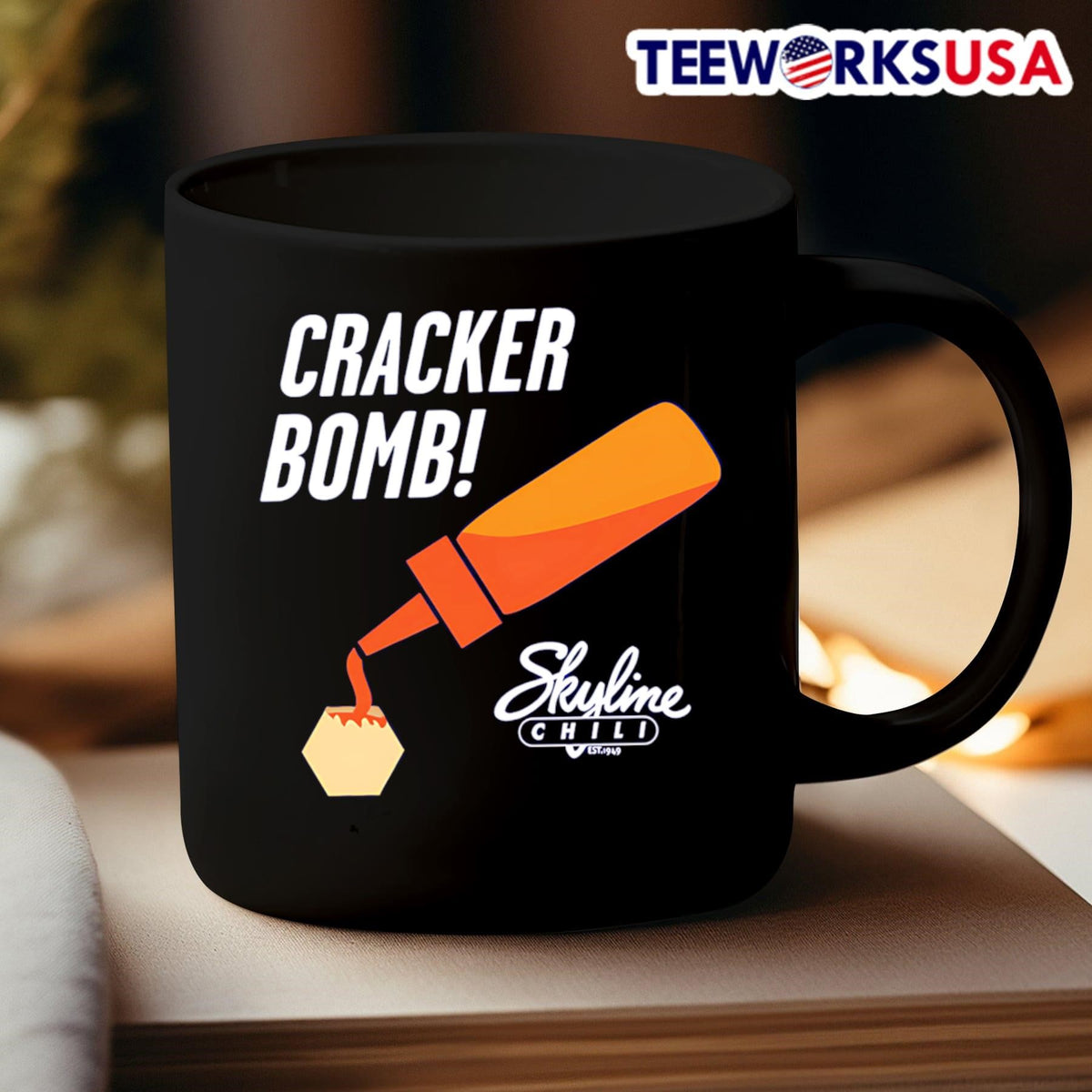 Cracker Bomb Skyline - Adult & Kids T-Shirts, Sweatshirts & Hoodies apparel design preview 3