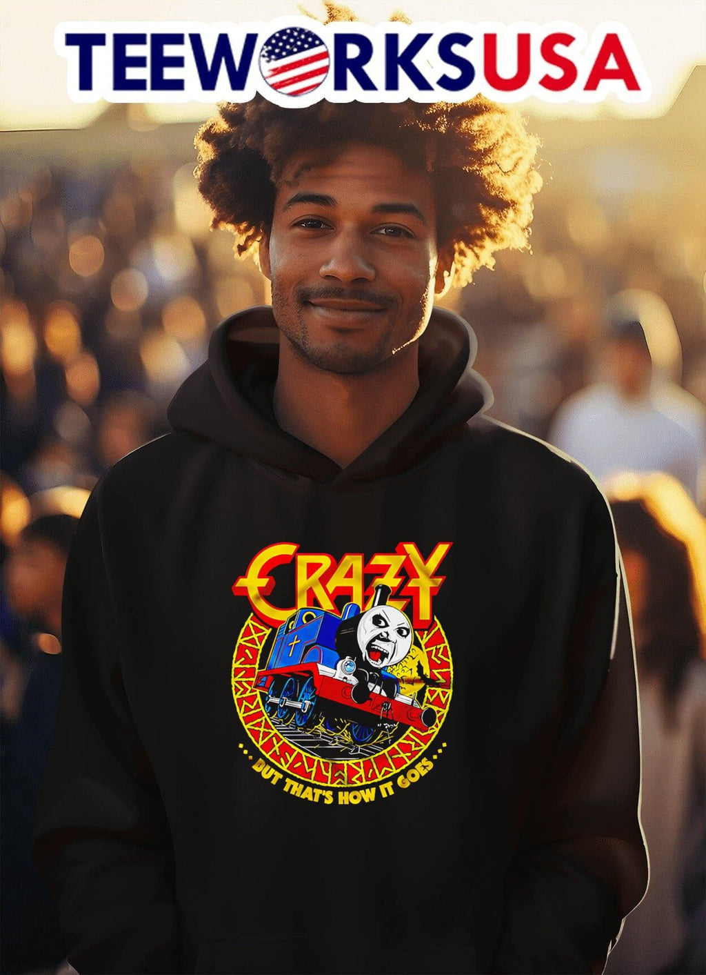 Crazy Train but that's how it goes - Adult & Kids T-Shirts, Sweatshirts & Hoodies apparel design preview 2