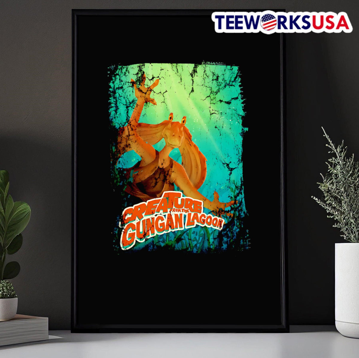 Creature from the Gungan Lagoon - Adult & Kids T-Shirts, Sweatshirts & Hoodies apparel design preview 5