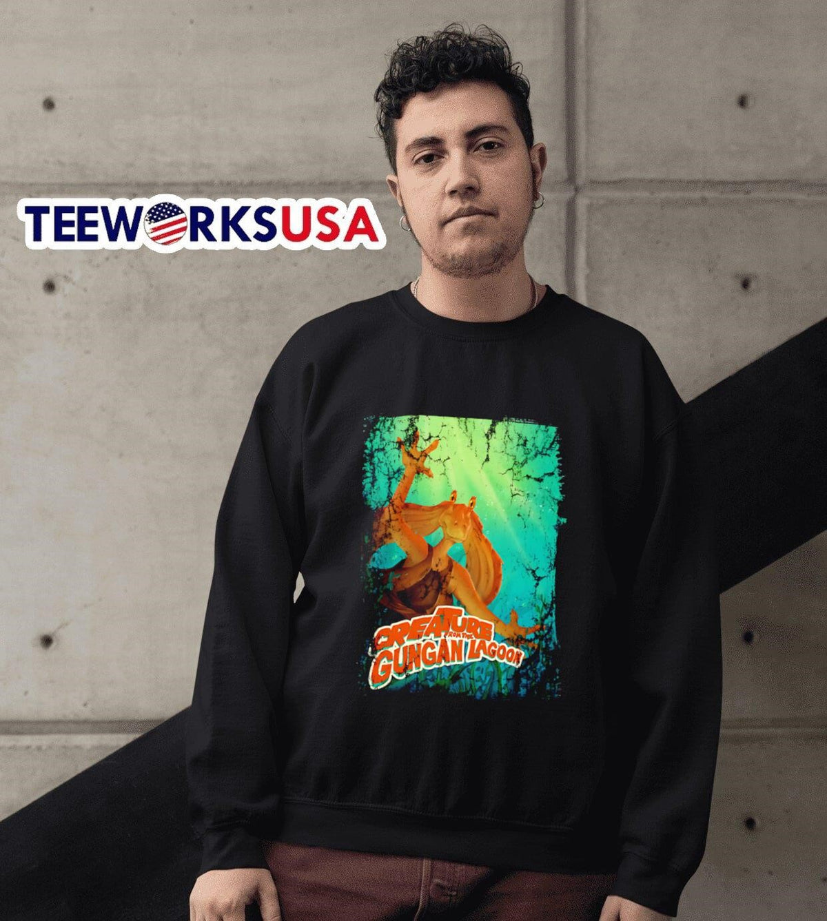 Creature from the Gungan Lagoon - Adult & Kids T-Shirts, Sweatshirts & Hoodies apparel design preview 6