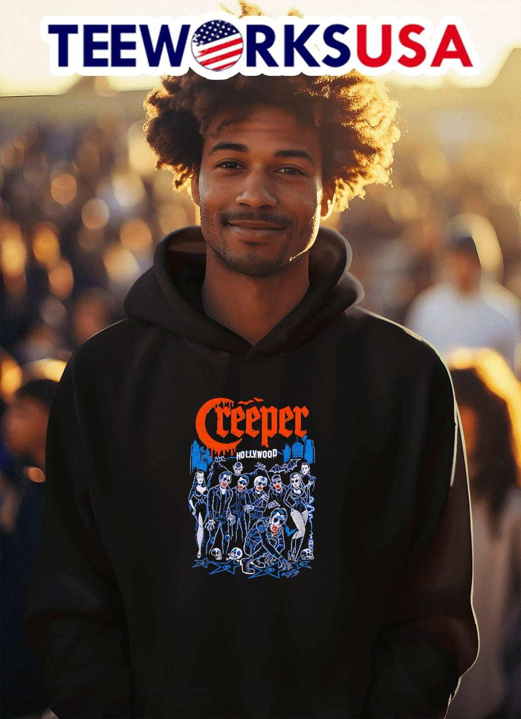 Creeper blood rains - Adult & Kids T-Shirts, Sweatshirts & Hoodies apparel design preview 2