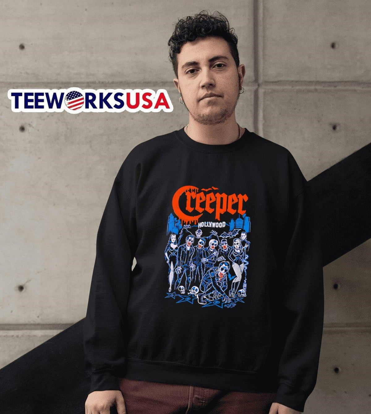 Creeper blood rains - Adult & Kids T-Shirts, Sweatshirts & Hoodies apparel design preview 3
